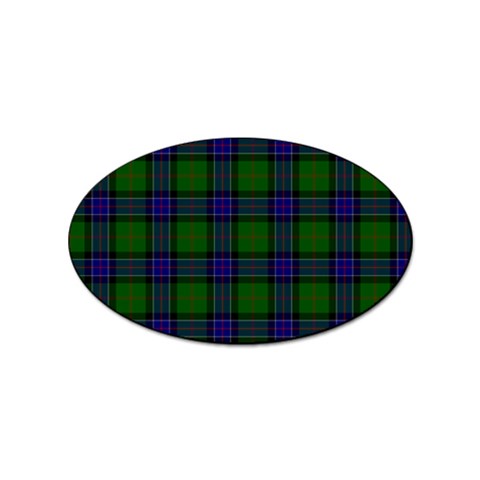 Sinclair Tartan Sticker Oval (100 pack) from ArtsNow.com Front