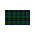 Sinclair Tartan Sticker Rectangular (100 pack)