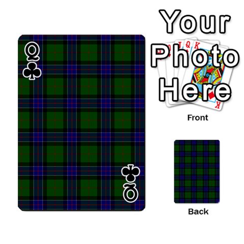 Queen Sinclair Tartan Playing Cards 54 Designs from ArtsNow.com Front - ClubQ