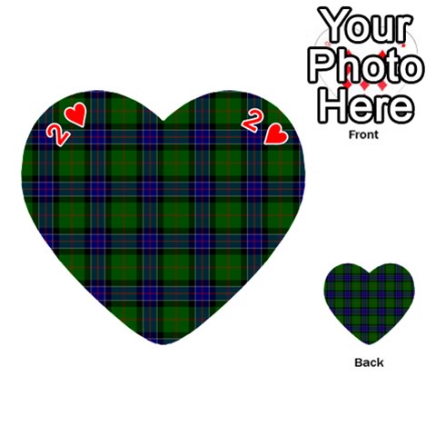 Sinclair Tartan Playing Cards 54 (Heart) from ArtsNow.com Front - Heart2