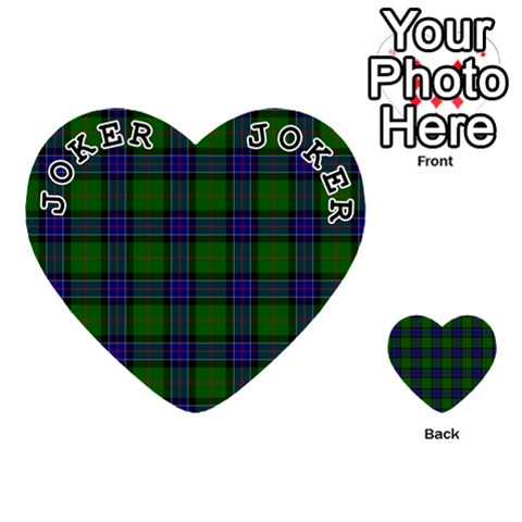 Sinclair Tartan Playing Cards 54 (Heart) from ArtsNow.com Front - Joker1