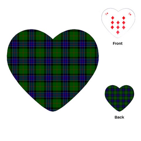 Sinclair Tartan Playing Cards (Heart) from ArtsNow.com Front