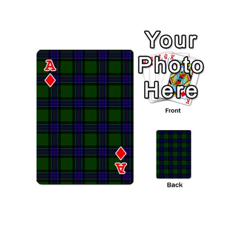 Ace Sinclair Tartan Playing Cards 54 (Mini) from ArtsNow.com Front - DiamondA