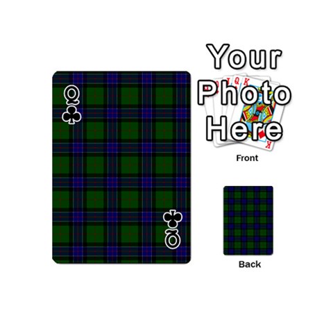 Queen Sinclair Tartan Playing Cards 54 (Mini) from ArtsNow.com Front - ClubQ