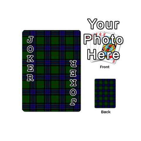 Sinclair Tartan Playing Cards 54 (Mini) from ArtsNow.com Front - Joker1