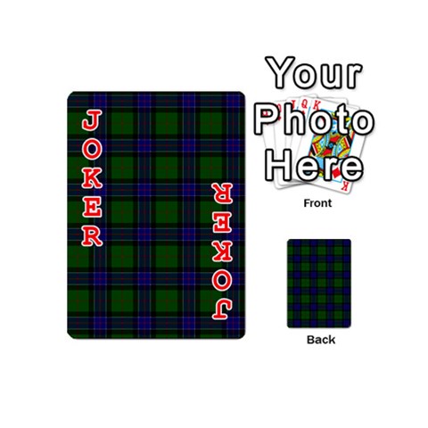 Sinclair Tartan Playing Cards 54 (Mini) from ArtsNow.com Front - Joker2