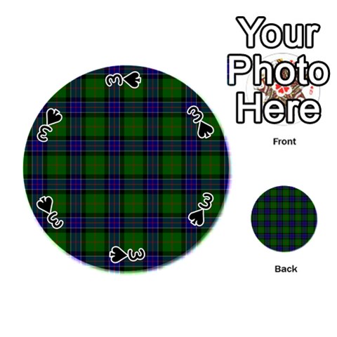 Sinclair Tartan Playing Cards 54 (Round) from ArtsNow.com Front - Spade3