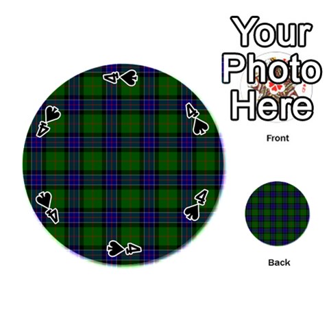 Sinclair Tartan Playing Cards 54 (Round) from ArtsNow.com Front - Spade4