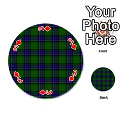 Sinclair Tartan Playing Cards 54 (Round) from ArtsNow.com Front - Diamond3