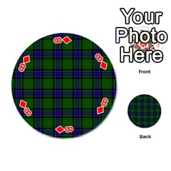 Sinclair Tartan Playing Cards 54 (Round) from ArtsNow.com Front - Diamond8