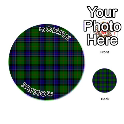 Sinclair Tartan Playing Cards 54 (Round) from ArtsNow.com Front - Joker1