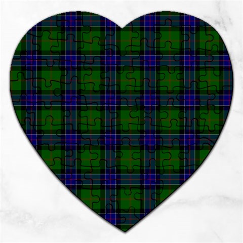 Sinclair Tartan Jigsaw Puzzle (Heart) from ArtsNow.com Front