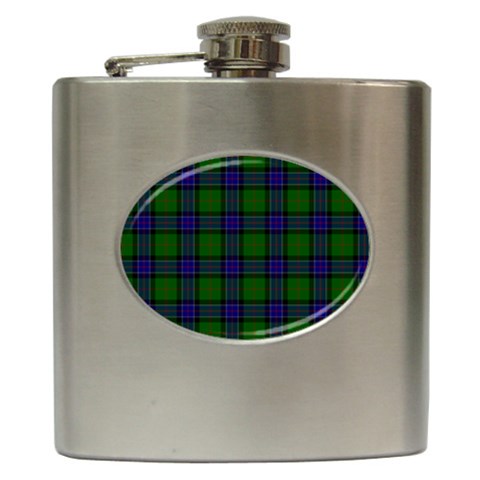 Sinclair Tartan Hip Flask (6 oz) from ArtsNow.com Front