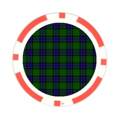 Sinclair Tartan Poker Chip Card Guard from ArtsNow.com Back