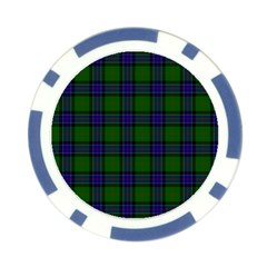 Sinclair Tartan Poker Chip Card Guard from ArtsNow.com Back