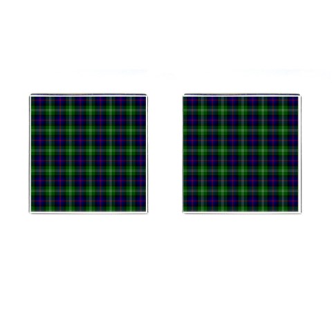 Sutherland Tartan Cufflinks (Square) from ArtsNow.com Front(Pair)