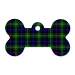 Sutherland Tartan Dog Tag Bone (One Side)