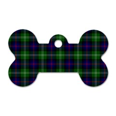 Sutherland Tartan Dog Tag Bone (Two Sides) from ArtsNow.com Back