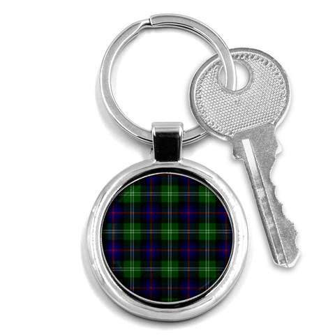 Sutherland Tartan Key Chain (Round) from ArtsNow.com Front