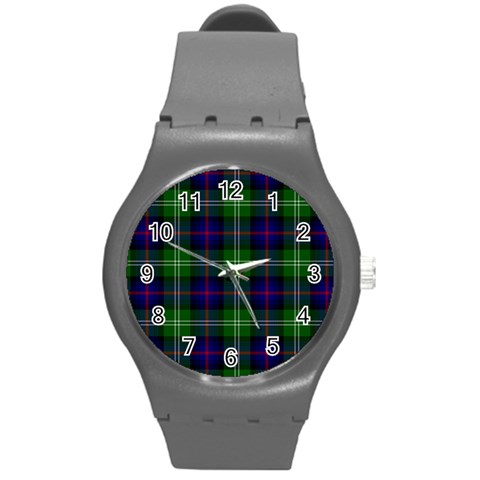 Sutherland Tartan Round Plastic Sport Watch (M) from ArtsNow.com Front
