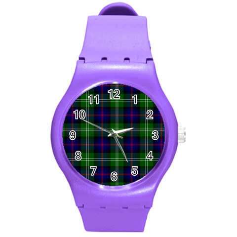 Sutherland Tartan Round Plastic Sport Watch (M) from ArtsNow.com Front