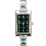 Sutherland Tartan Rectangle Italian Charm Watch
