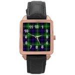 Sutherland Tartan Rose Gold Leather Watch