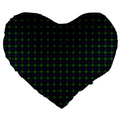 Sutherland Tartan Large 19  Premium Heart Shape Cushion from ArtsNow.com Front