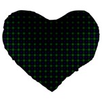 Sutherland Tartan Large 19  Premium Heart Shape Cushion