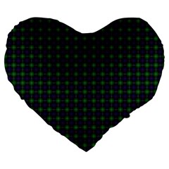 Sutherland Tartan Large 19  Premium Flano Heart Shape Cushion from ArtsNow.com Front
