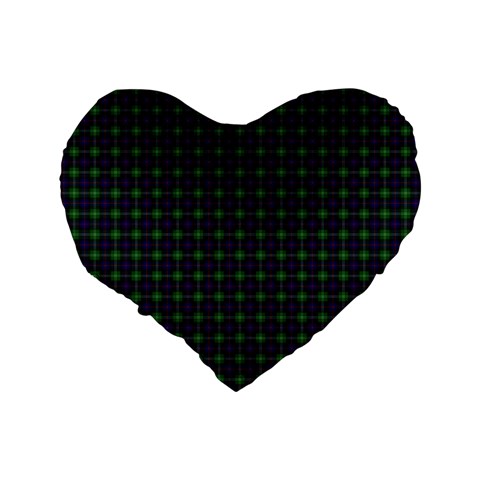 Sutherland Tartan Standard 16  Premium Heart Shape Cushion from ArtsNow.com Back