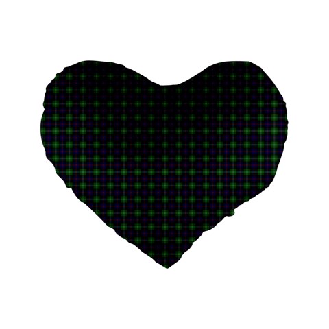 Sutherland Tartan Standard 16  Premium Flano Heart Shape Cushion from ArtsNow.com Front