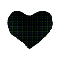 Sutherland Tartan Standard 16  Premium Flano Heart Shape Cushion from ArtsNow.com Back