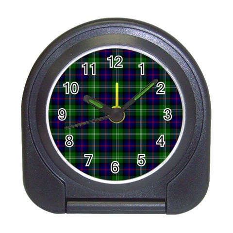 Sutherland Tartan Desk Alarm Clock from ArtsNow.com Front