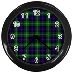 Sutherland Tartan Wall Clock (Black)