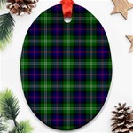 Sutherland Tartan Oval Ornament (Two Sides)