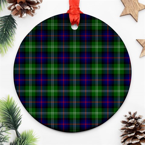 Sutherland Tartan Ornament (Round) from ArtsNow.com Front