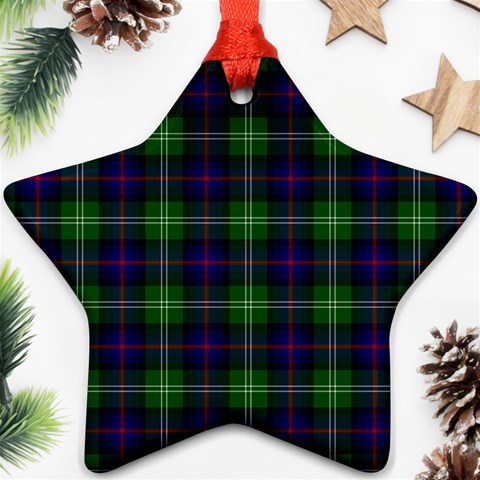 Sutherland Tartan Star Ornament (Two Sides) from ArtsNow.com Back