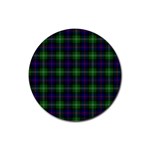 Sutherland Tartan Rubber Round Coaster (4 pack)