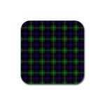 Sutherland Tartan Rubber Square Coaster (4 pack)