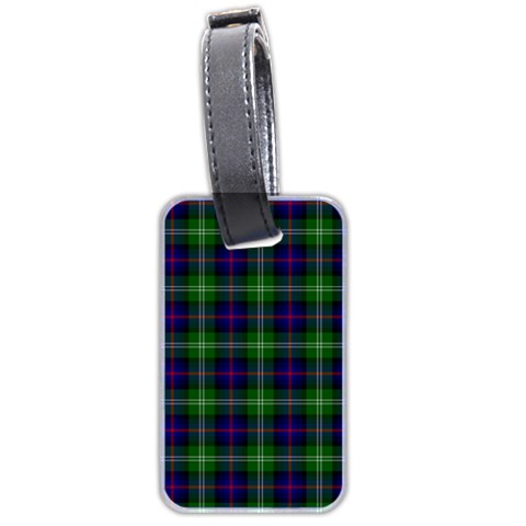 Sutherland Tartan Luggage Tag (Two Sides) from ArtsNow.com Front