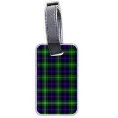 Sutherland Tartan Luggage Tag (Two Sides) from ArtsNow.com Front