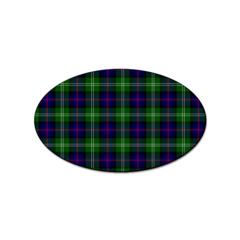 Sutherland Tartan Sticker Oval (100 pack) from ArtsNow.com Front