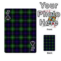 Jack Sutherland Tartan Playing Cards 54 Designs from ArtsNow.com Front - ClubJ