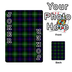 Sutherland Tartan Playing Cards 54 Designs from ArtsNow.com Front - Joker1