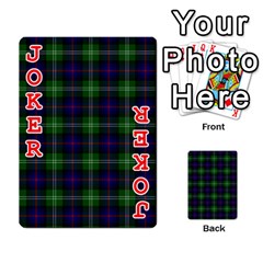 Sutherland Tartan Playing Cards 54 Designs from ArtsNow.com Front - Joker2