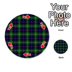 Jack Sutherland Tartan Playing Cards 54 (Round) from ArtsNow.com Front - HeartJ