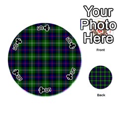 Sutherland Tartan Playing Cards 54 (Round) from ArtsNow.com Front - Club5
