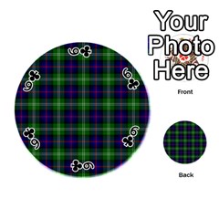 Sutherland Tartan Playing Cards 54 (Round) from ArtsNow.com Front - Club6
