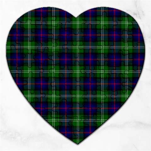 Sutherland Tartan Jigsaw Puzzle (Heart) from ArtsNow.com Front